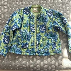 Petal Pushing quilted cotton jacket. Girls size 4